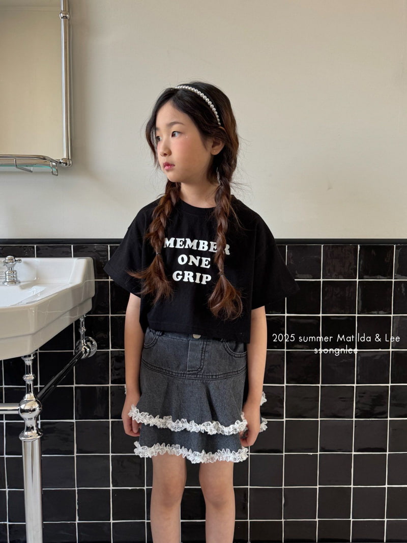 Matilda & Lee - Korean Children Fashion - #kidsshorts - Member Crop Tee - 6