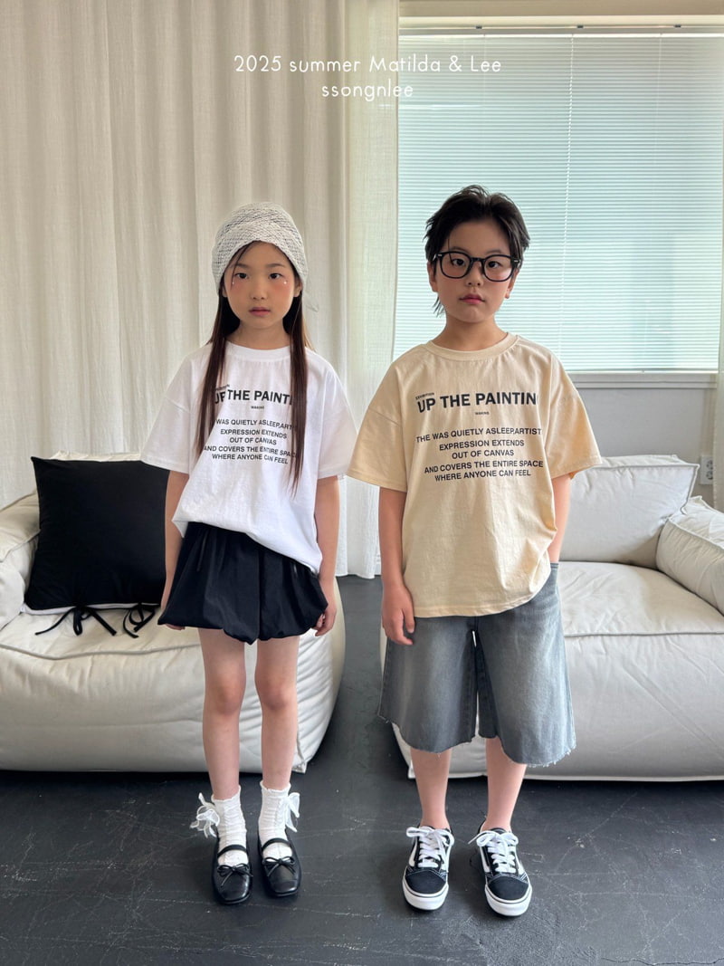 Matilda & Lee - Korean Children Fashion - #kidsshorts - Up the Painting Tee - 10