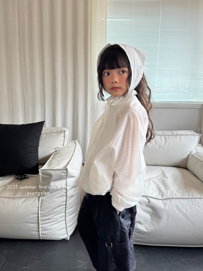Matilda & Lee - Korean Children Fashion - #kidsshorts - Ribbon Lace Hoodie - 6