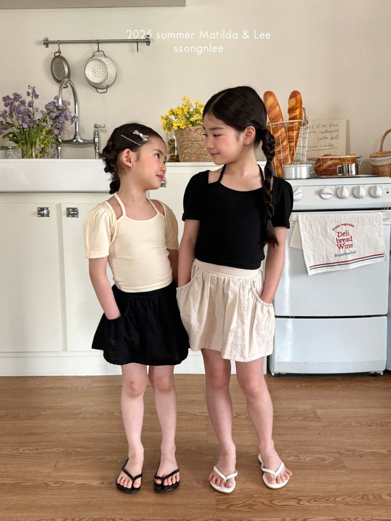 Matilda & Lee - Korean Children Fashion - #kidsshorts - Linen Shirring Skirt - 12