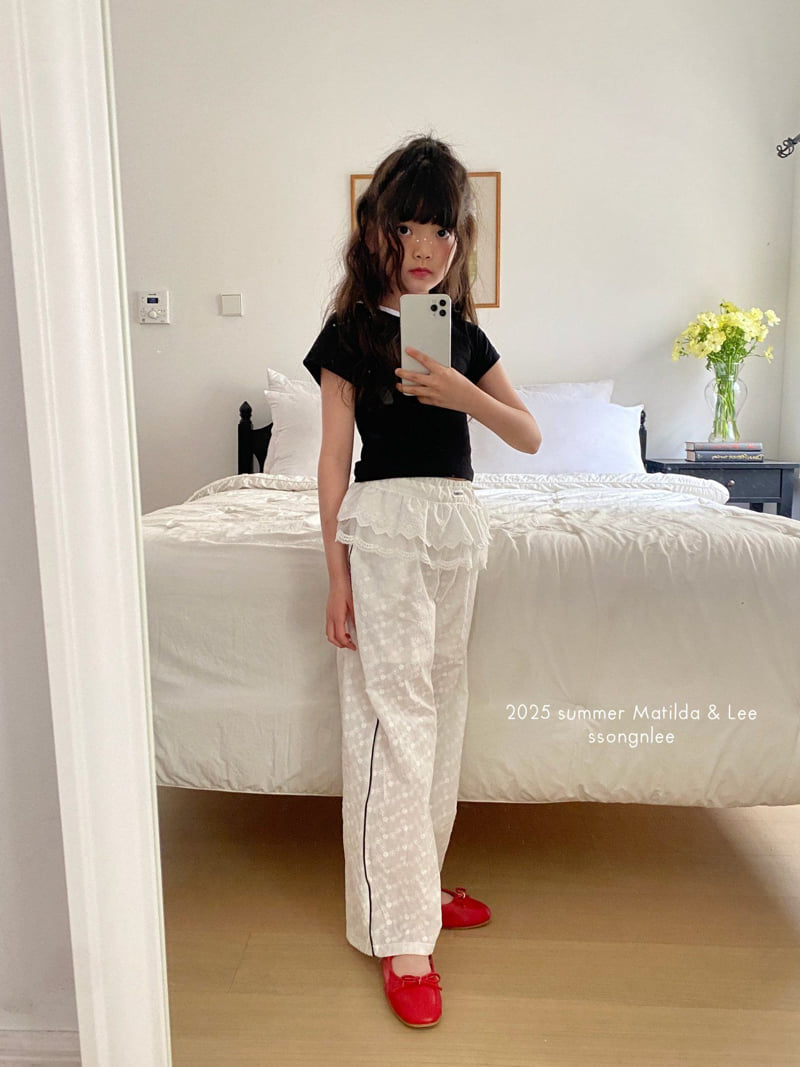 Matilda & Lee - Korean Children Fashion - #kidsshorts - Floral Line Pants - 11