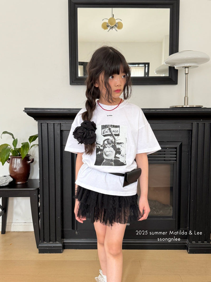 Matilda & Lee - Korean Children Fashion - #kidsshorts - Label Lace Skirt - 10