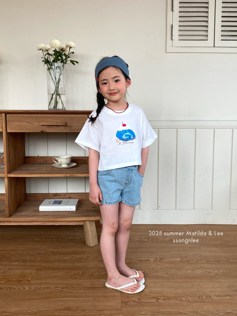 Matilda & Lee - Korean Children Fashion - #kidsshorts - Dessert Crop Tee - 6