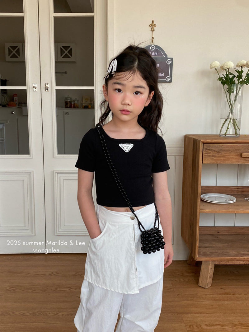 Matilda & Lee - Korean Children Fashion - #kidsshorts - Triangle Lace Tee - 12