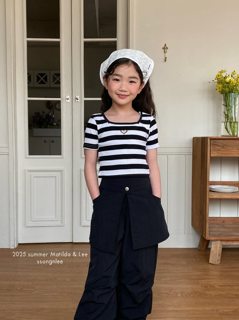Matilda & Lee - Korean Children Fashion - #fashionkids - Heart Hole Tee - 4