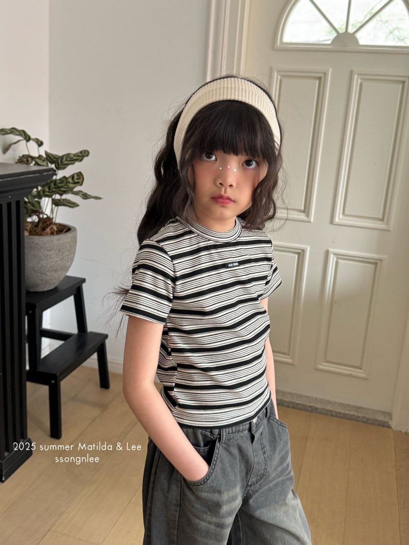 Matilda & Lee - Korean Children Fashion - #kidsshorts - No More Lines Tee - 12
