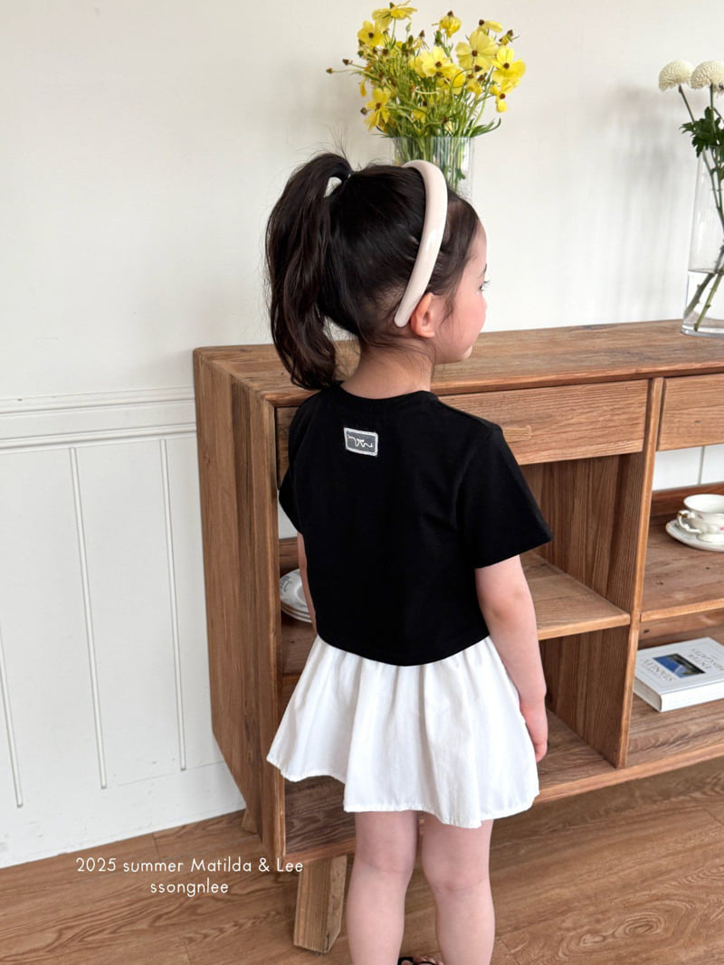 Matilda & Lee - Korean Children Fashion - #kidsshorts - Minimal Embroidery Crop Tee - 8
