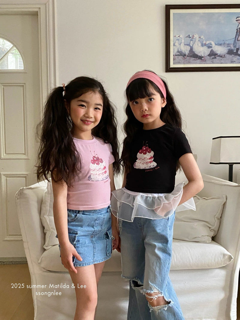 Matilda & Lee - Korean Children Fashion - #kidsshorts - Cherry Cake Tee