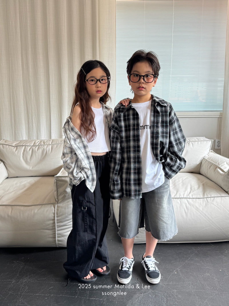 Matilda & Lee - Korean Children Fashion - #kidsstore - Summer Checked Shirt - 11