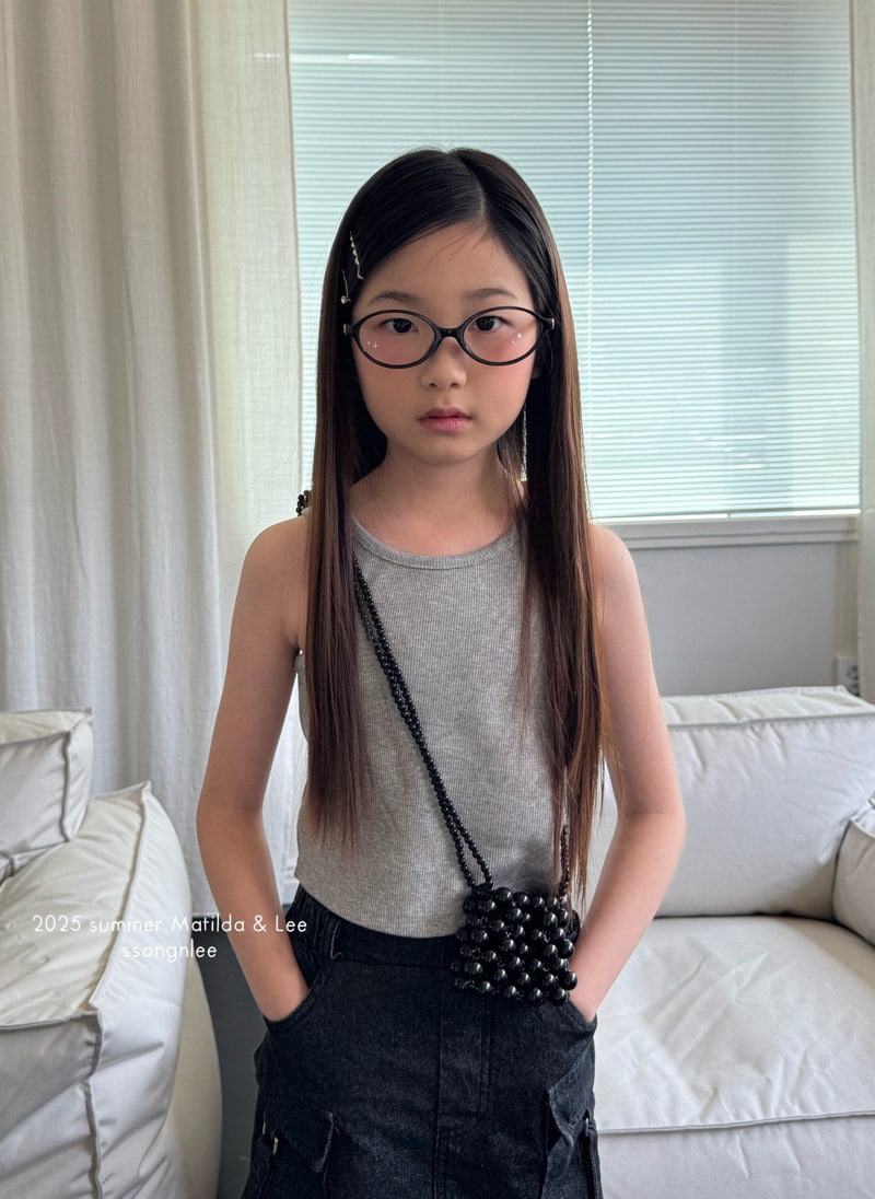 Matilda & Lee - Korean Children Fashion - #kidsstore - Label Crop Sleeveless - 3