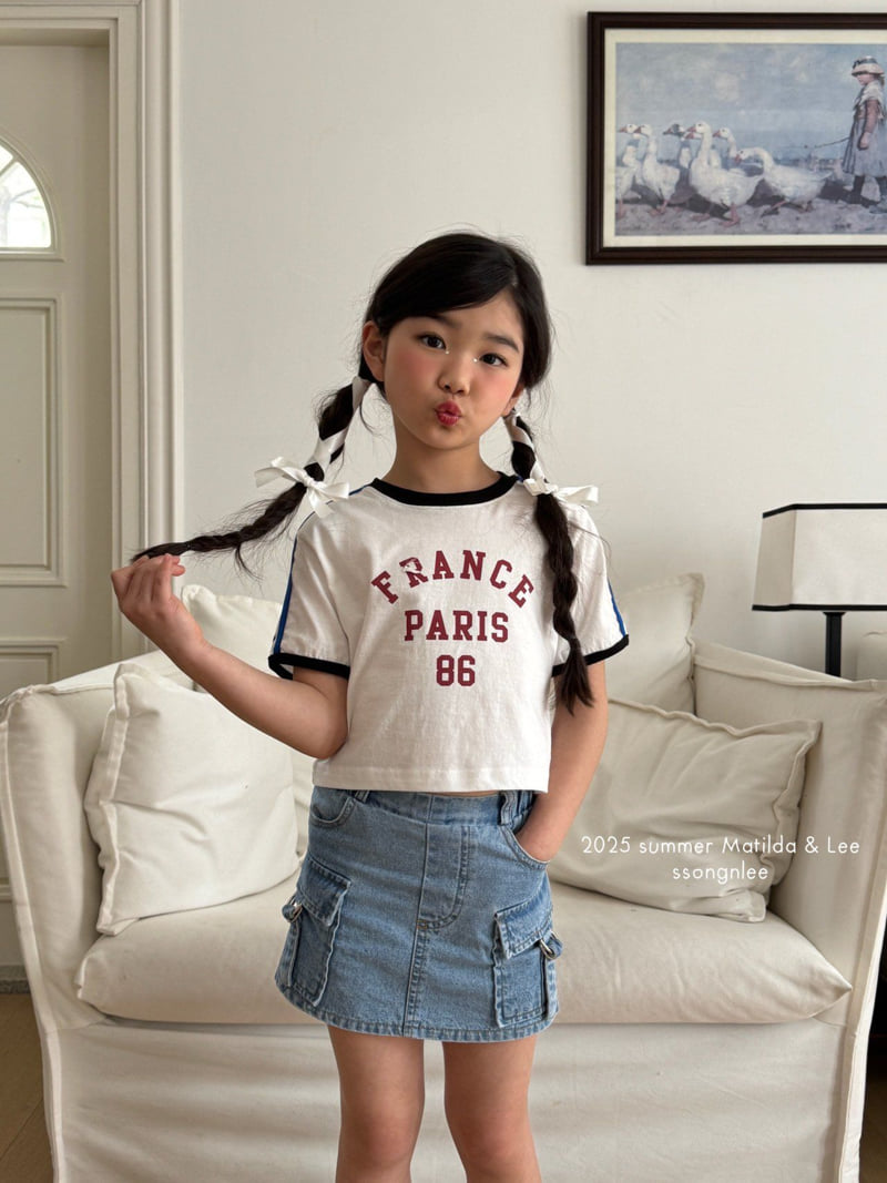 Matilda & Lee - Korean Children Fashion - #kidsshorts - Paris Retro Tee - 4