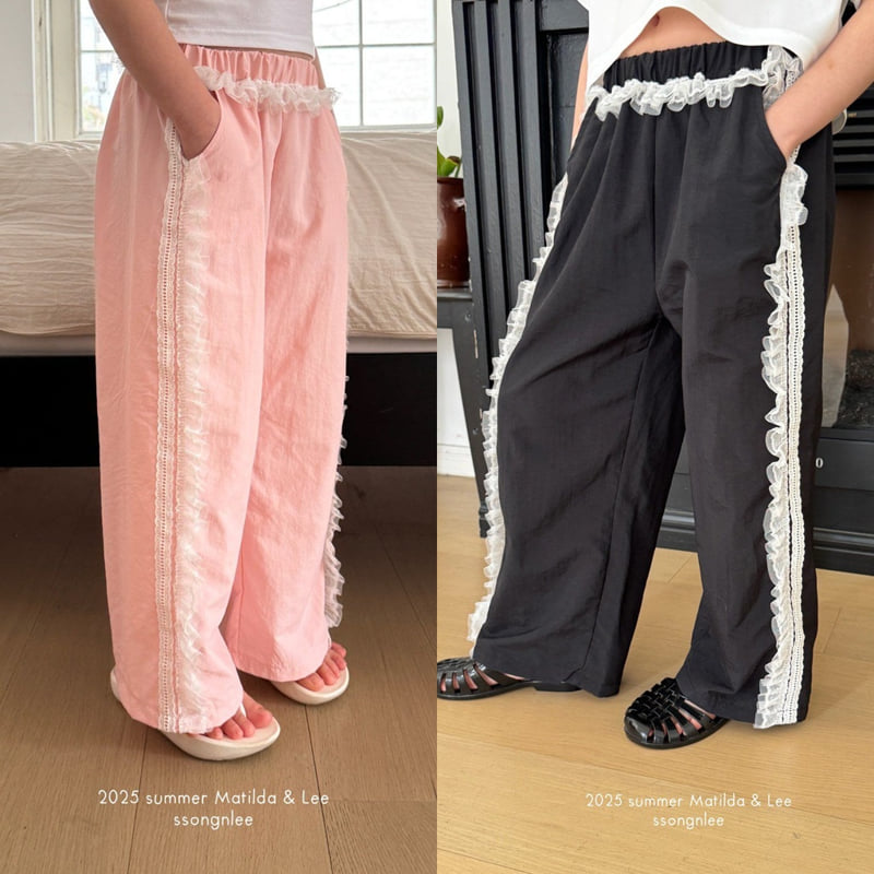 Matilda & Lee - Korean Children Fashion - #kidsstore - Frill Line Pants