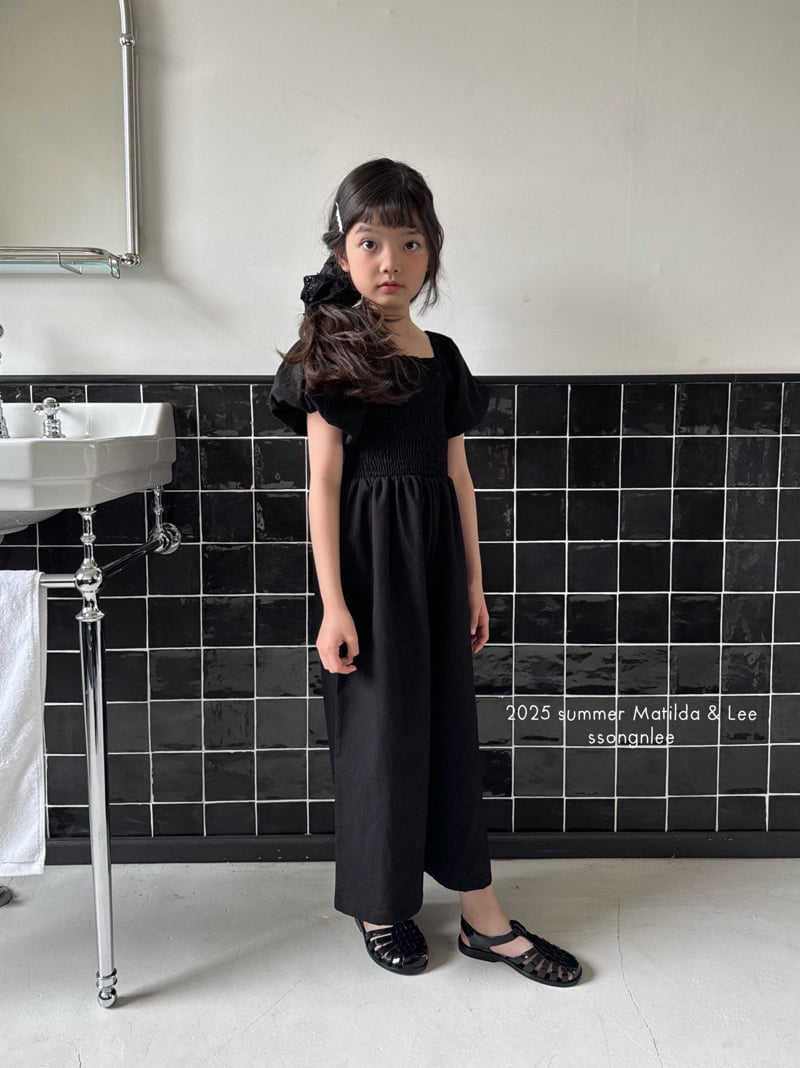 Matilda & Lee - Korean Children Fashion - #kidsstore - Shirred Jumpsuit - 12