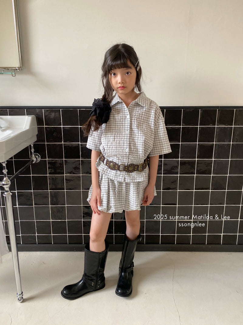 Matilda & Lee - Korean Children Fashion - #kidsstore - Light Check Shirt - 9