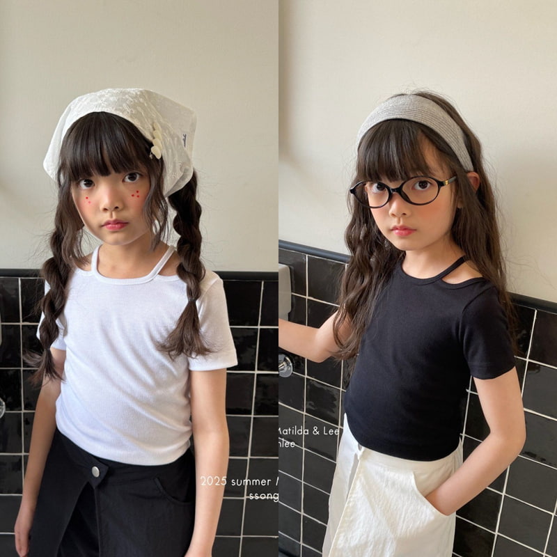 Matilda & Lee - Korean Children Fashion - #kidzfashiontrend - Line Crop Tee