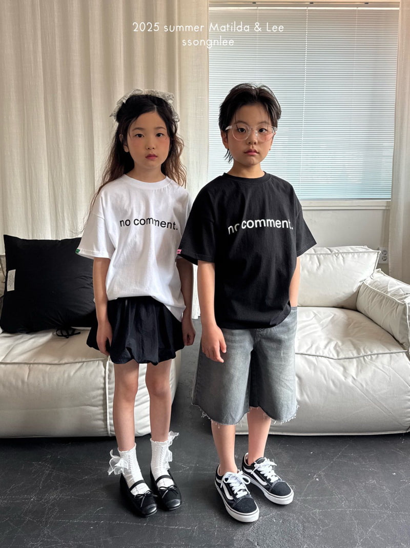 Matilda & Lee - Korean Children Fashion - #kidzfashiontrend - No Comment Tee - 10