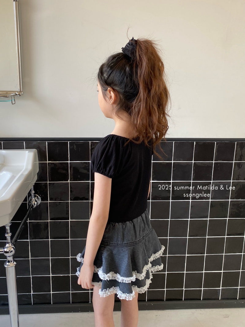 Matilda & Lee - Korean Children Fashion - #kidzfashiontrend - Ribbon Shrink Cropped Tee - 11