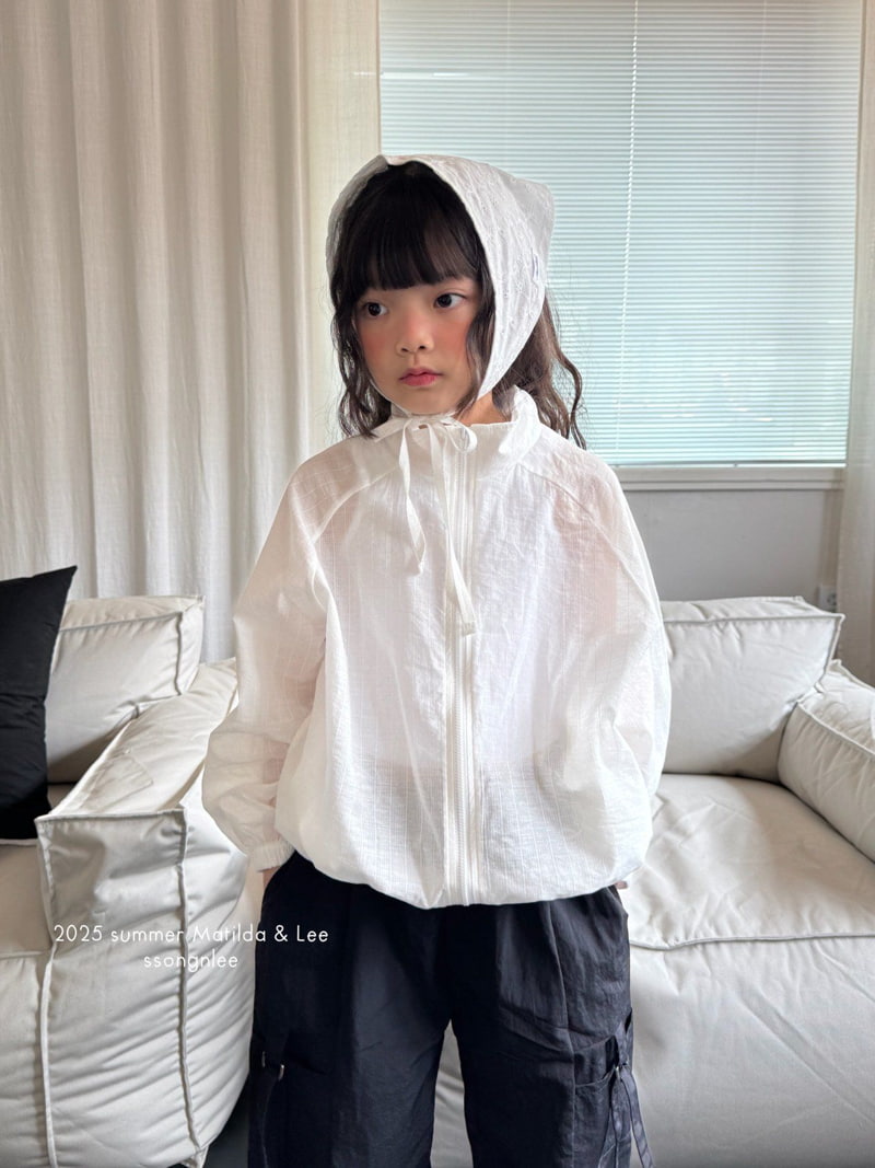 Matilda & Lee - Korean Children Fashion - #kidzfashiontrend - Ribbon Lace Hoodie - 8