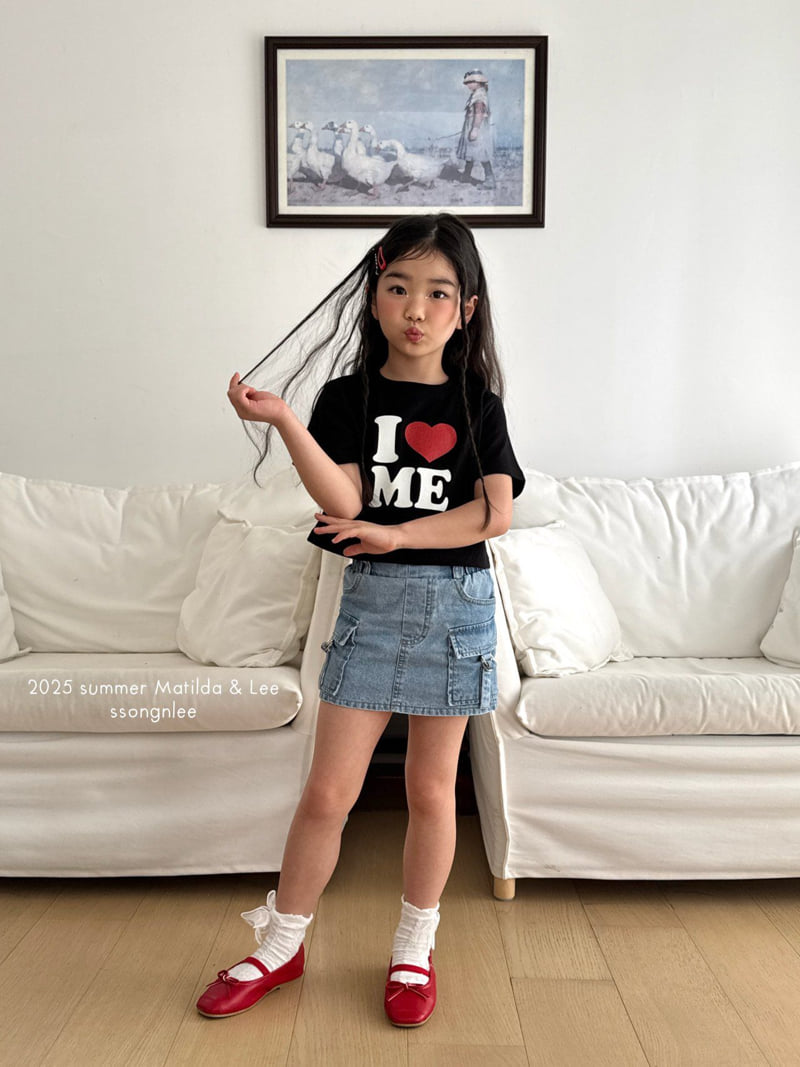 Matilda & Lee - Korean Children Fashion - #kidzfashiontrend - Pearl Crop Love Tee - 7