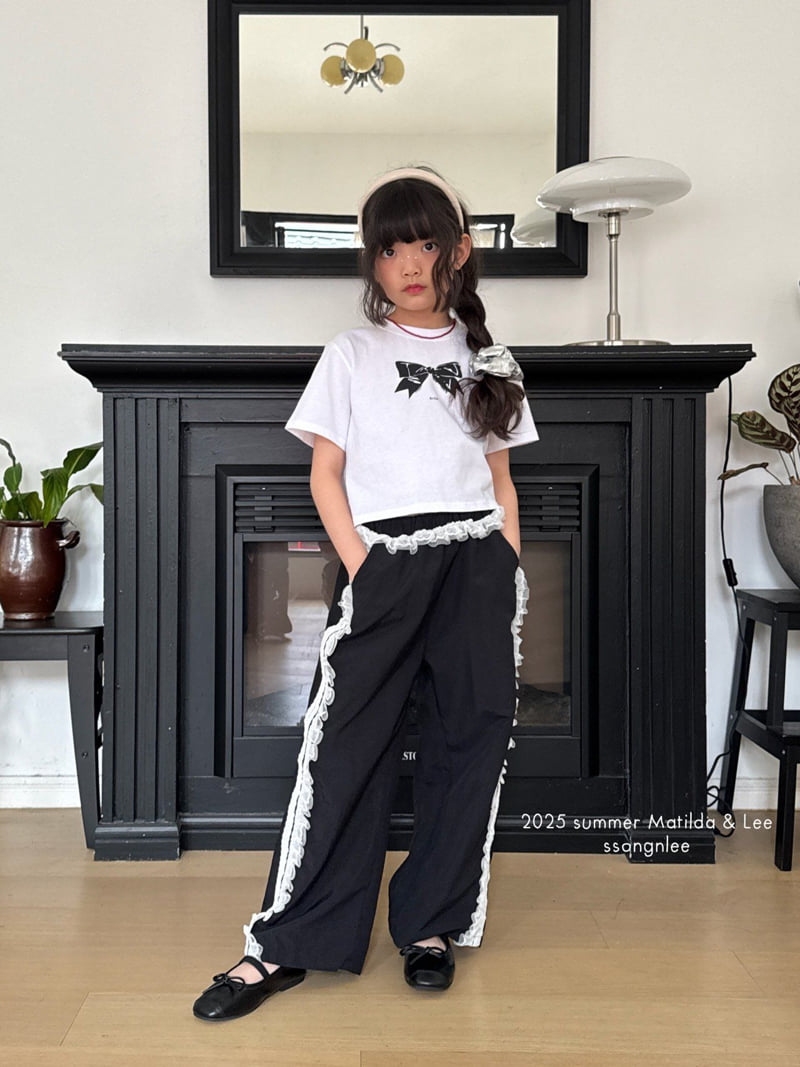 Matilda & Lee - Korean Children Fashion - #kidzfashiontrend - Art Ribbon Tee - 6