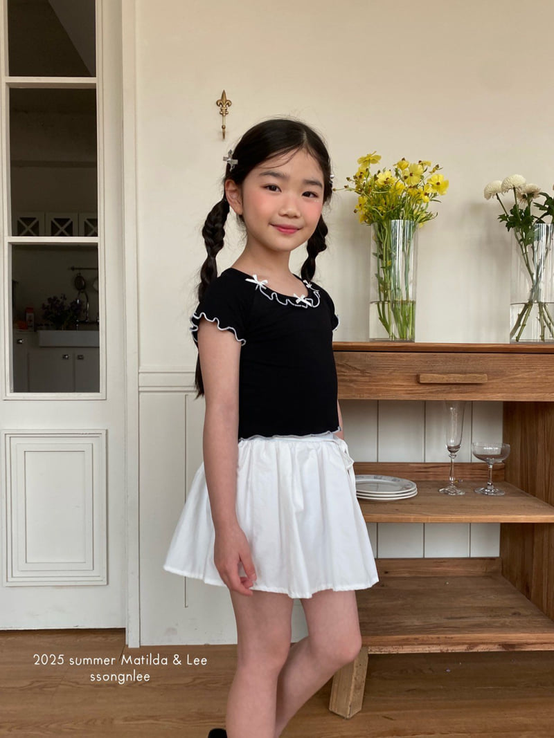 Matilda & Lee - Korean Children Fashion - #kidzfashiontrend - Ruby Ribbon Tee - 5