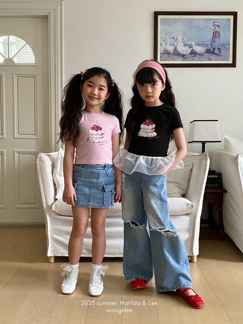 Matilda & Lee - Korean Children Fashion - #kidzfashiontrend - Cherry Cake Tee - 3