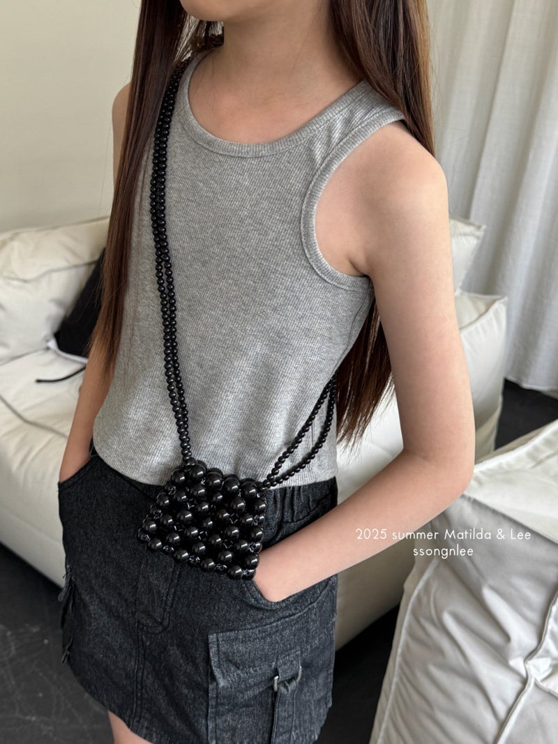 Matilda & Lee - Korean Children Fashion - #littlefashionista - Label Crop Sleeveless - 6