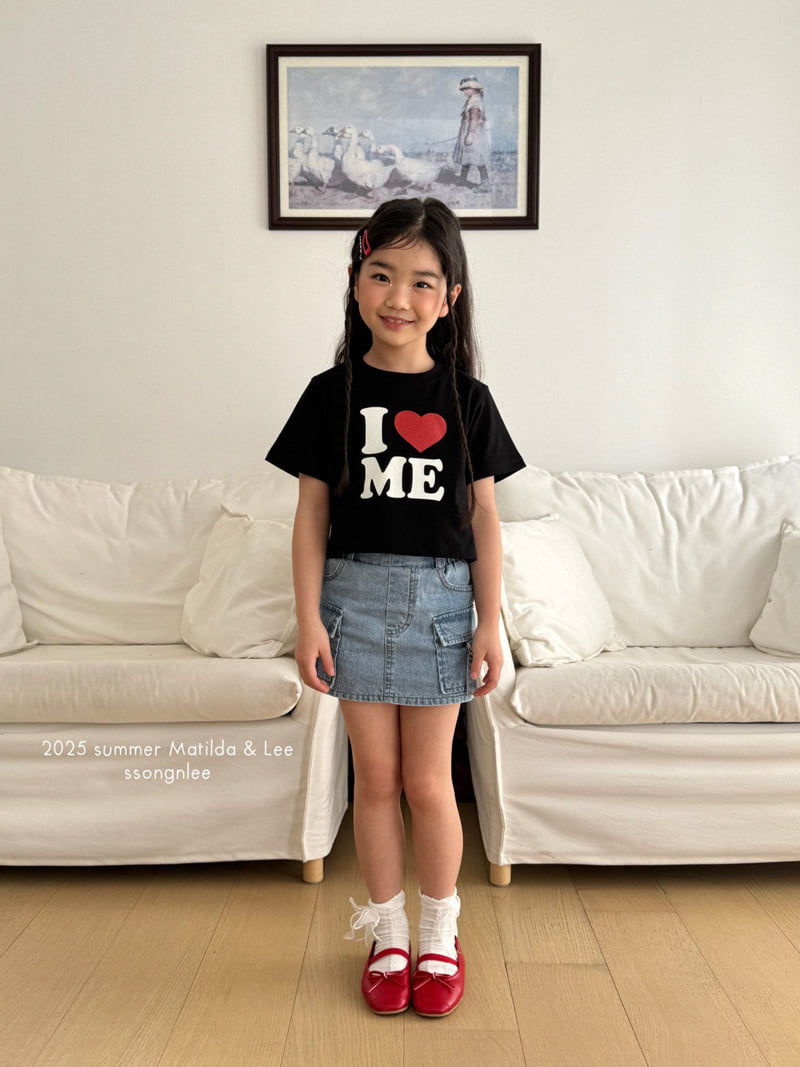 Matilda & Lee - Korean Children Fashion - #littlefashionista - Pearl Crop Love Tee - 9
