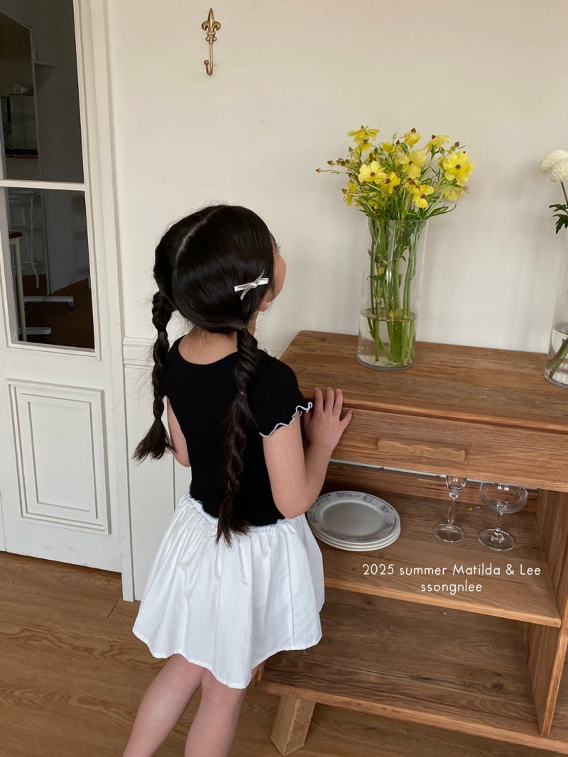 Matilda & Lee - Korean Children Fashion - #littlefashionista - Ruby Ribbon Tee - 7