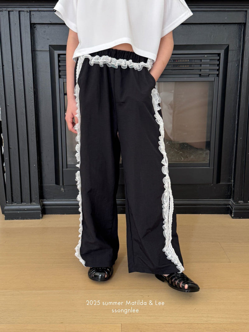 Matilda & Lee - Korean Children Fashion - #Kfashion4kids - Frill Line Pants - 4