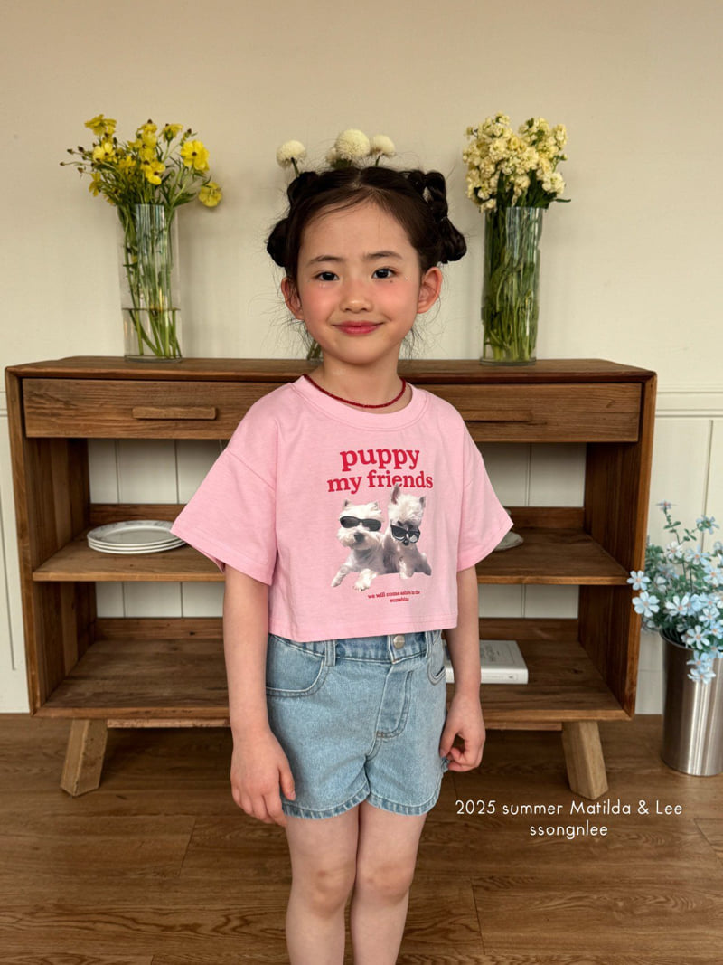 Matilda & Lee - Korean Children Fashion - #littlefashionista - Puppy Friends Tee - 8