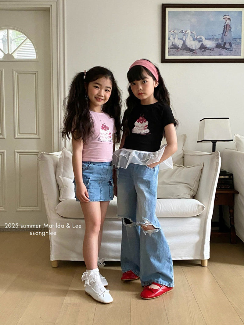 Matilda & Lee - Korean Children Fashion - #littlefashionista - Cherry Cake Tee - 5