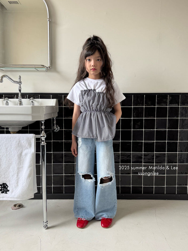 Matilda & Lee - Korean Children Fashion - #littlefashionista - Strap Blouse - 3