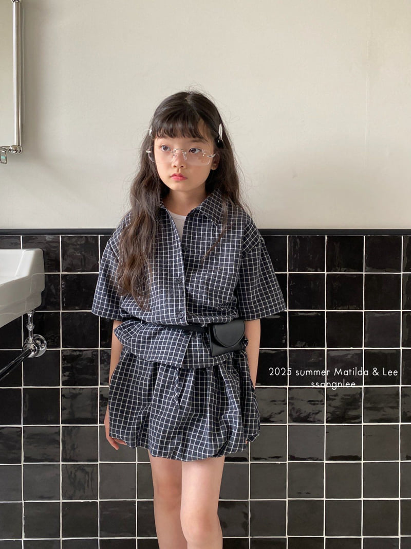 Matilda & Lee - Korean Children Fashion - #littlefashionista - Light Check Shirt - 12