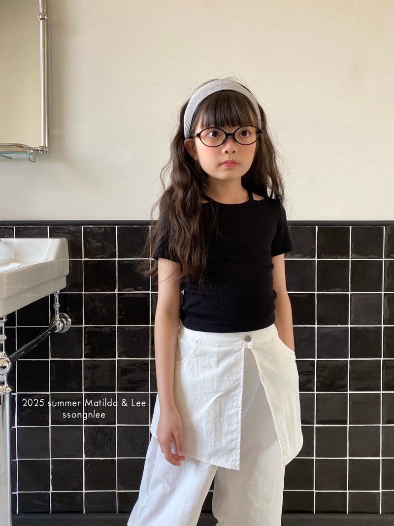 Matilda & Lee - Korean Children Fashion - #littlefashionista - Line Crop Tee - 4