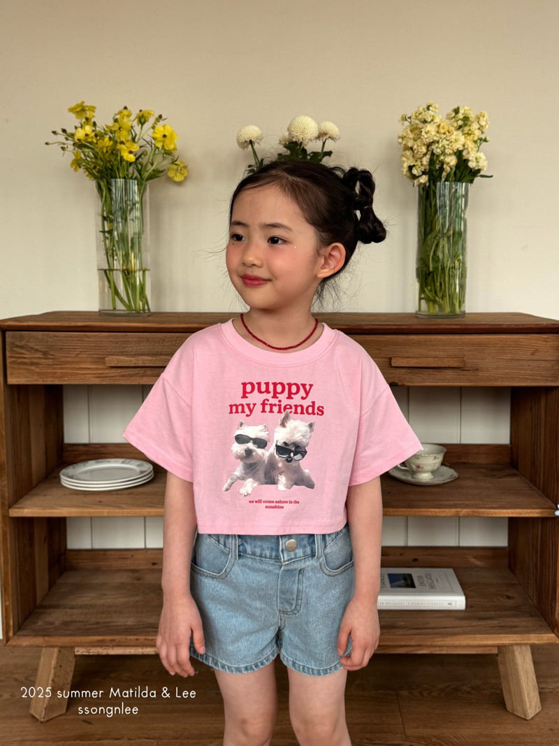 Matilda & Lee - Korean Children Fashion - #magicofchildhood - Label Denim Shorts - 12