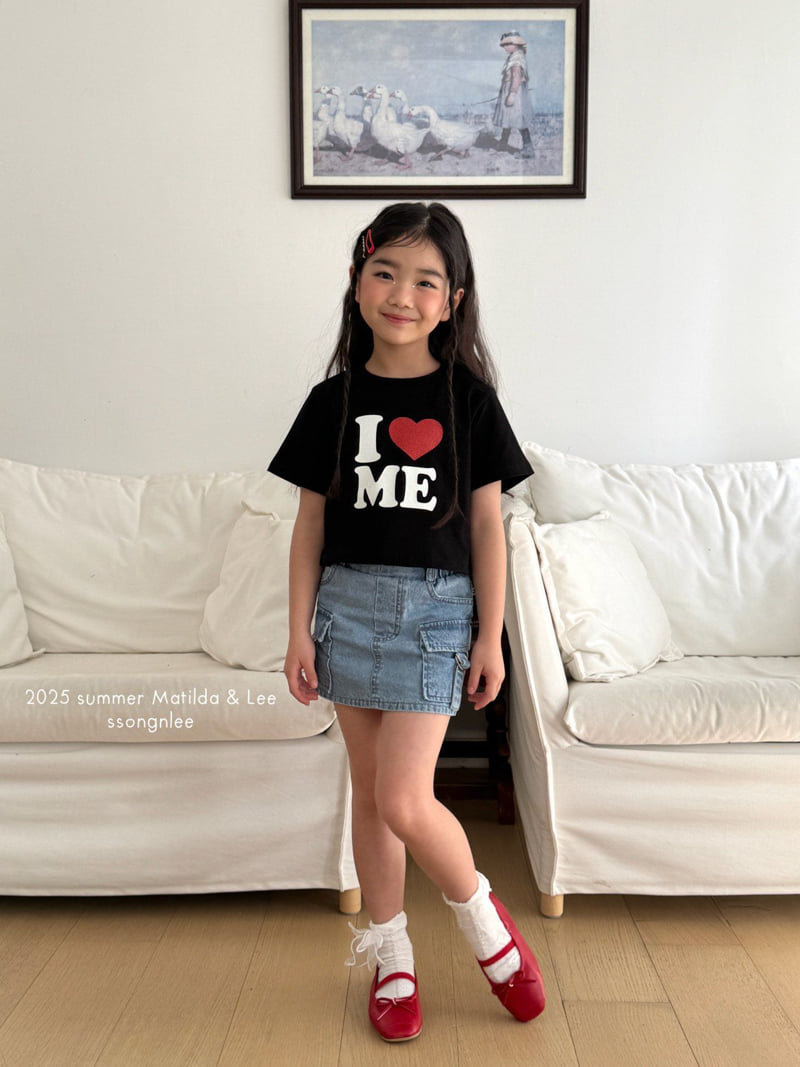 Matilda & Lee - Korean Children Fashion - #magicofchildhood - Pearl Crop Love Tee - 10