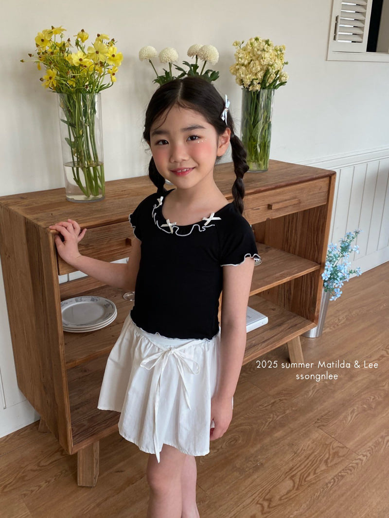 Matilda & Lee - Korean Children Fashion - #magicofchildhood - Ruby Ribbon Tee - 8