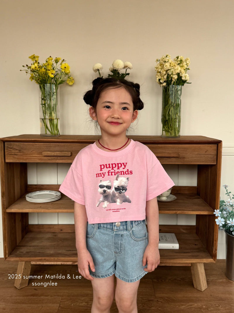 Matilda & Lee - Korean Children Fashion - #magicofchildhood - Puppy Friends Tee - 9