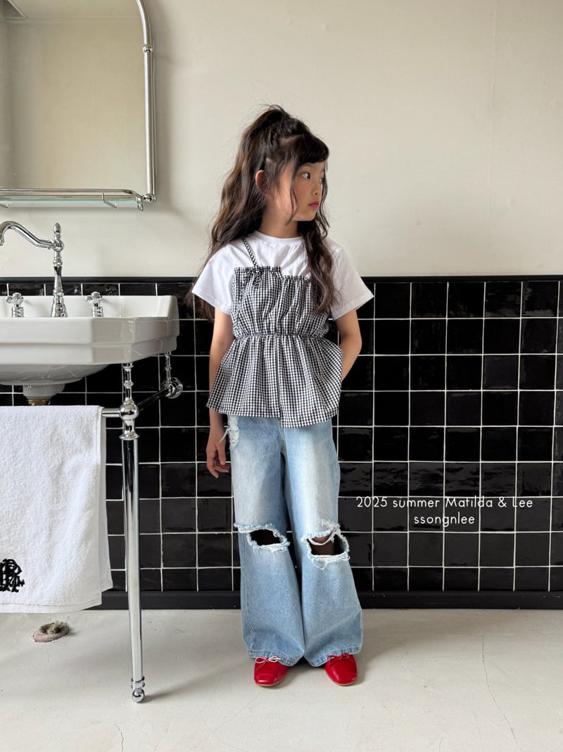 Matilda & Lee - Korean Children Fashion - #littlefashionista - Strap Blouse - 4
