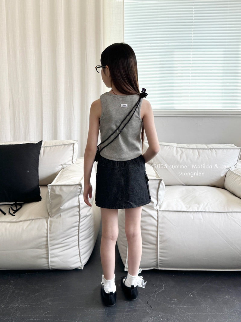 Matilda & Lee - Korean Children Fashion - #minifashionista - Label Crop Sleeveless - 8