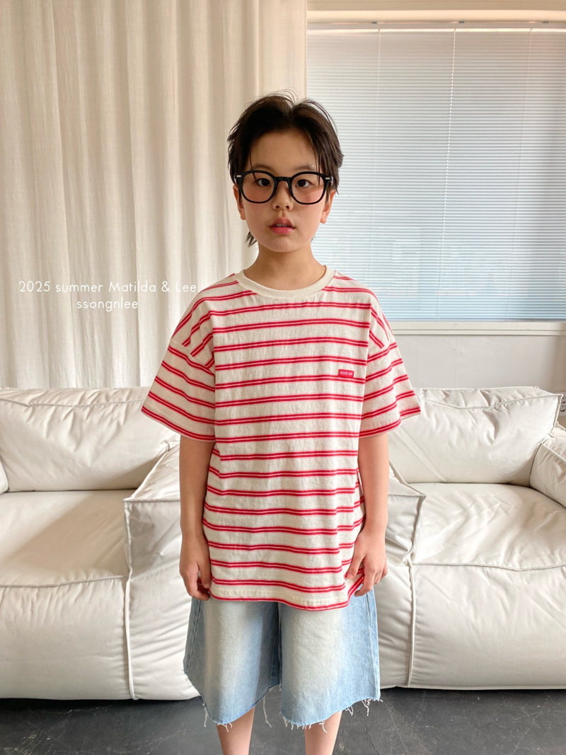 Matilda & Lee - Korean Children Fashion - #minifashionista - Good Day Stripe Tee - 9