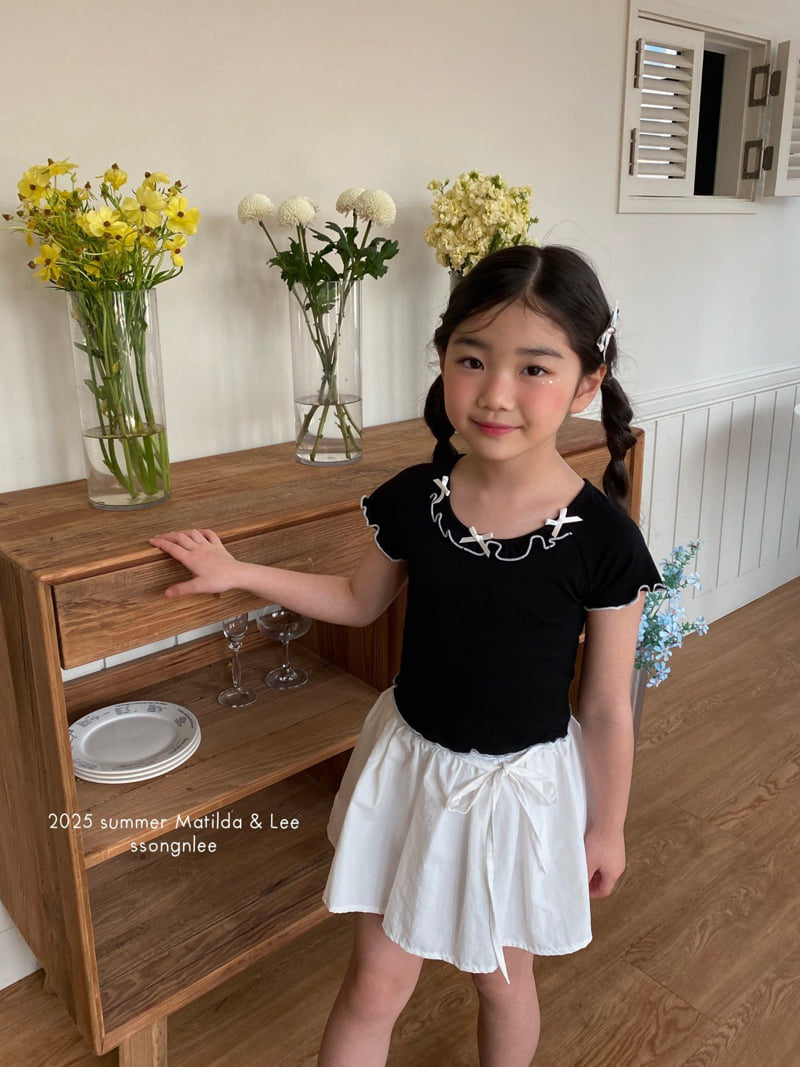 Matilda & Lee - Korean Children Fashion - #minifashionista - Ruby Ribbon Tee - 9