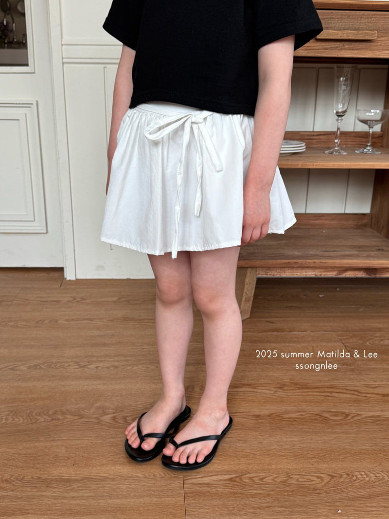Matilda & Lee - Korean Children Fashion - #minifashionista - Simple Ribbon Skirt
