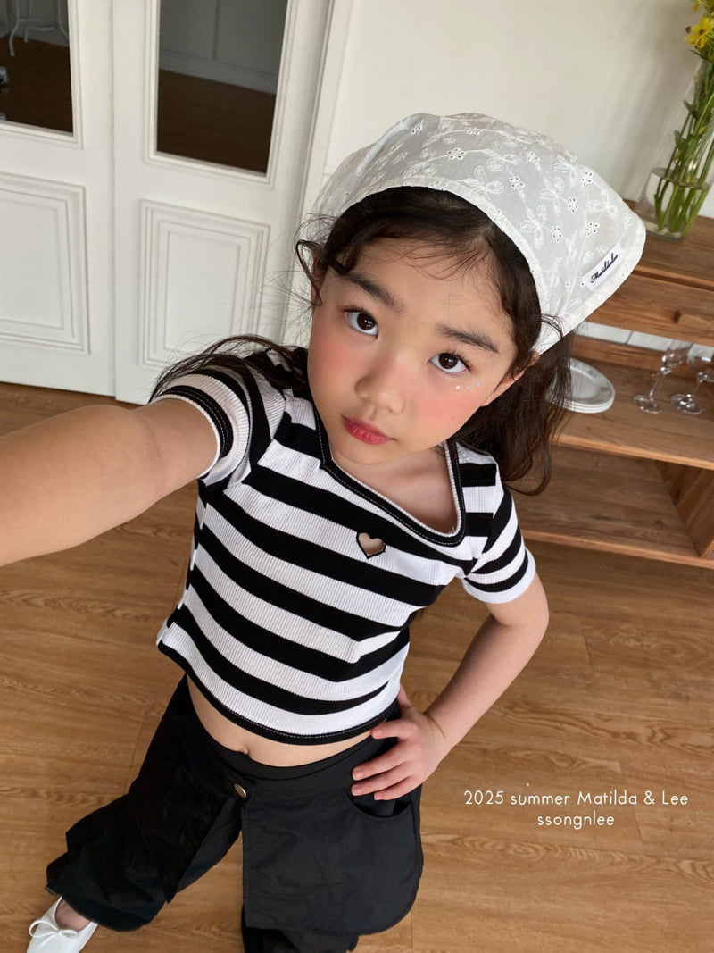 Matilda & Lee - Korean Children Fashion - #minifashionista - Heart Hole Tee - 10