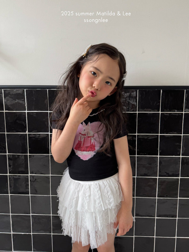 Matilda & Lee - Korean Children Fashion - #minifashionista - Lace Bunny Tee - 12