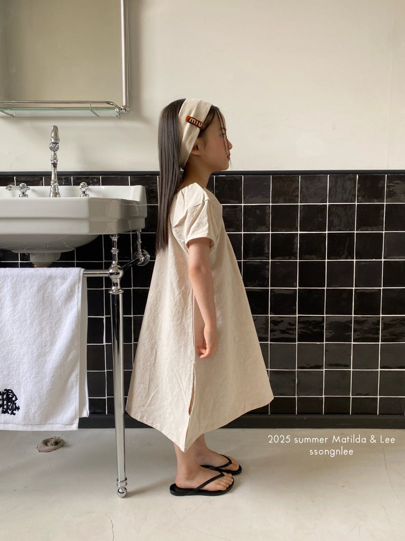 Matilda & Lee - Korean Children Fashion - #minifashionista - Linen Puff Dress - 9