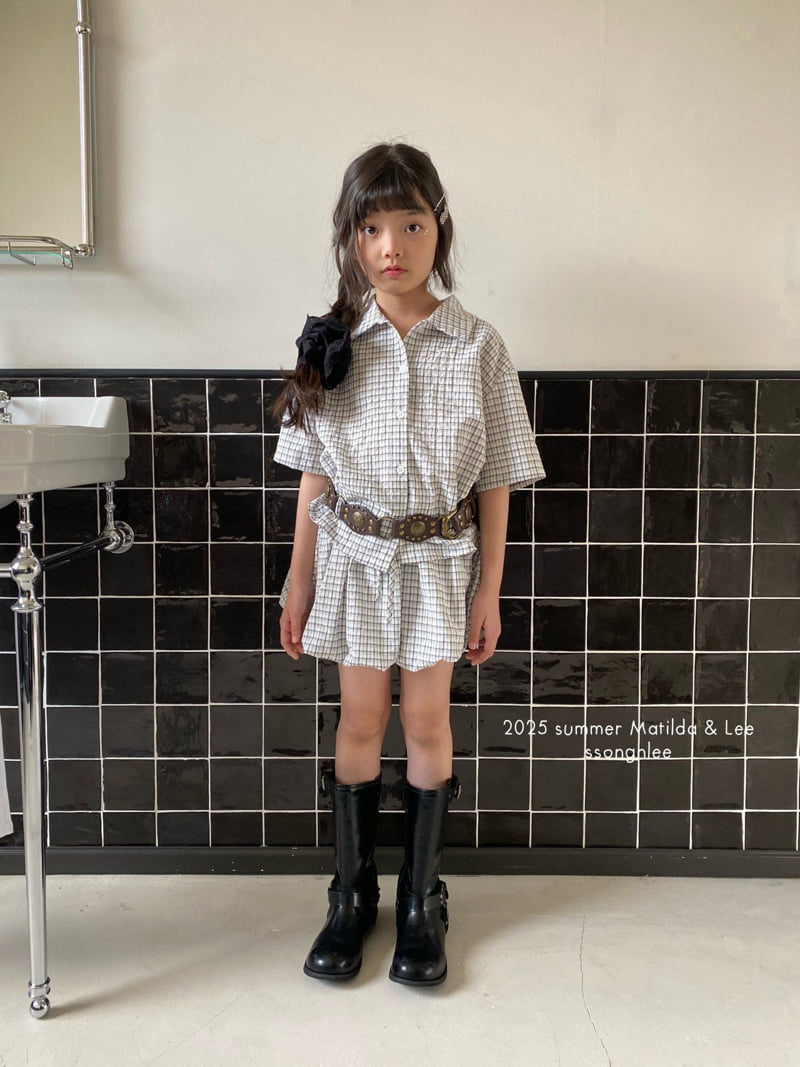 Matilda & Lee - Korean Children Fashion - #minifashionista - Check Balloon Skirt - 3