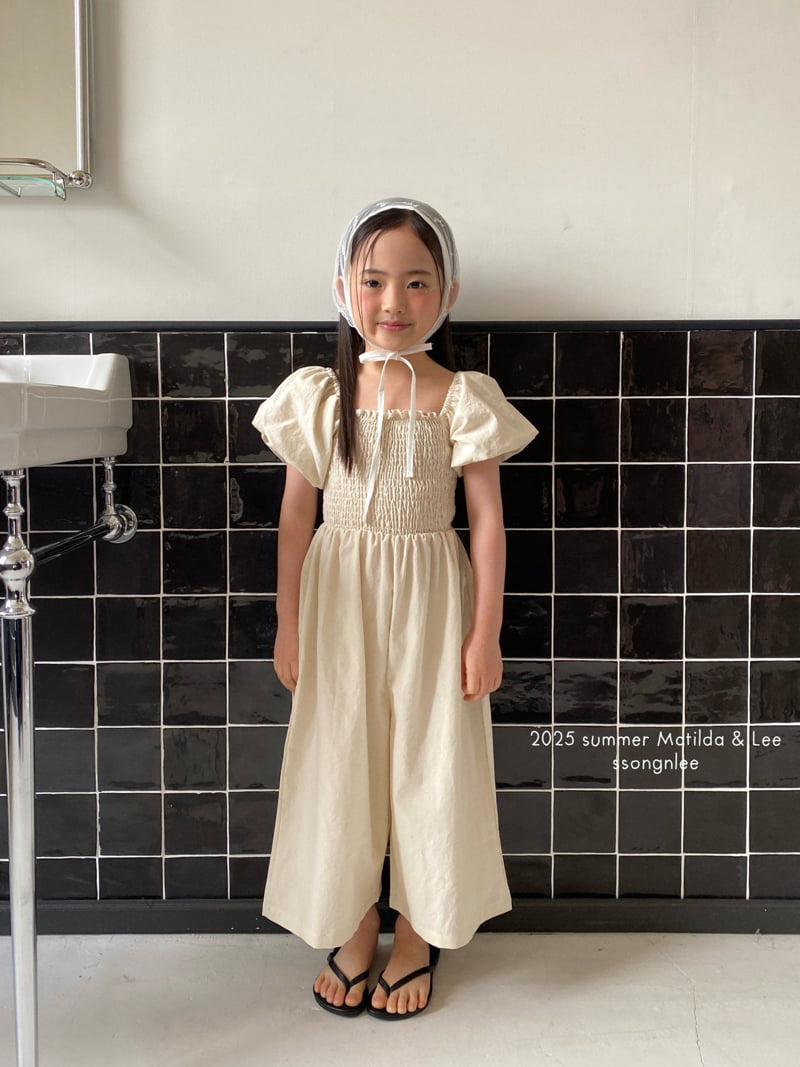 Matilda & Lee - Korean Children Fashion - #minifashionista - Shirred Jumpsuit