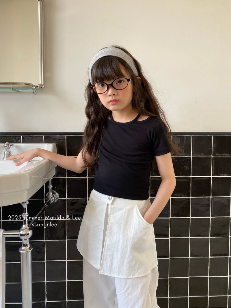 Matilda & Lee - Korean Children Fashion - #prettylittlegirls - Line Crop Tee - 6
